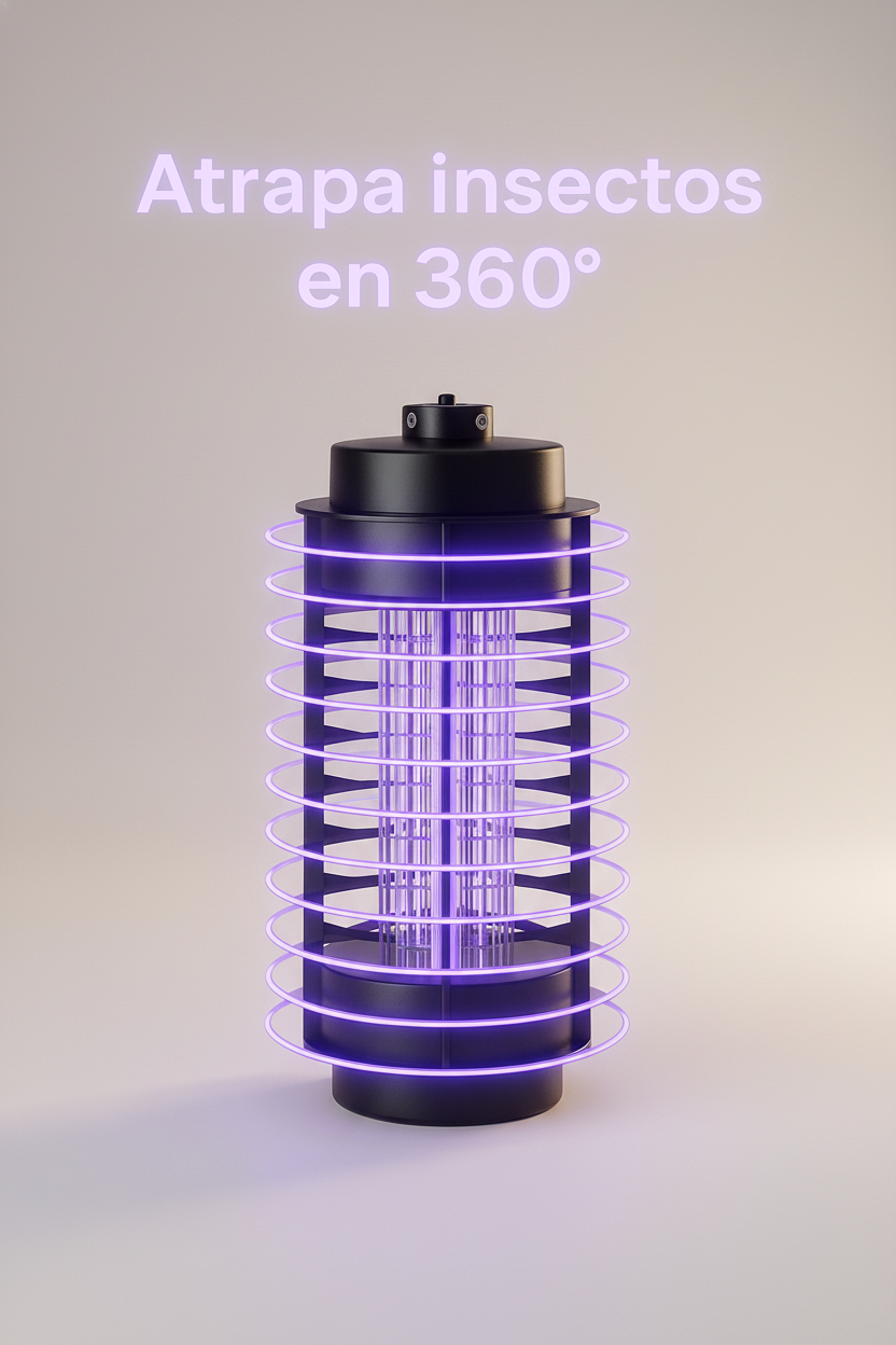 Insect-Light Pro | Trampa UV Silenciosa Anti-Mosquitos